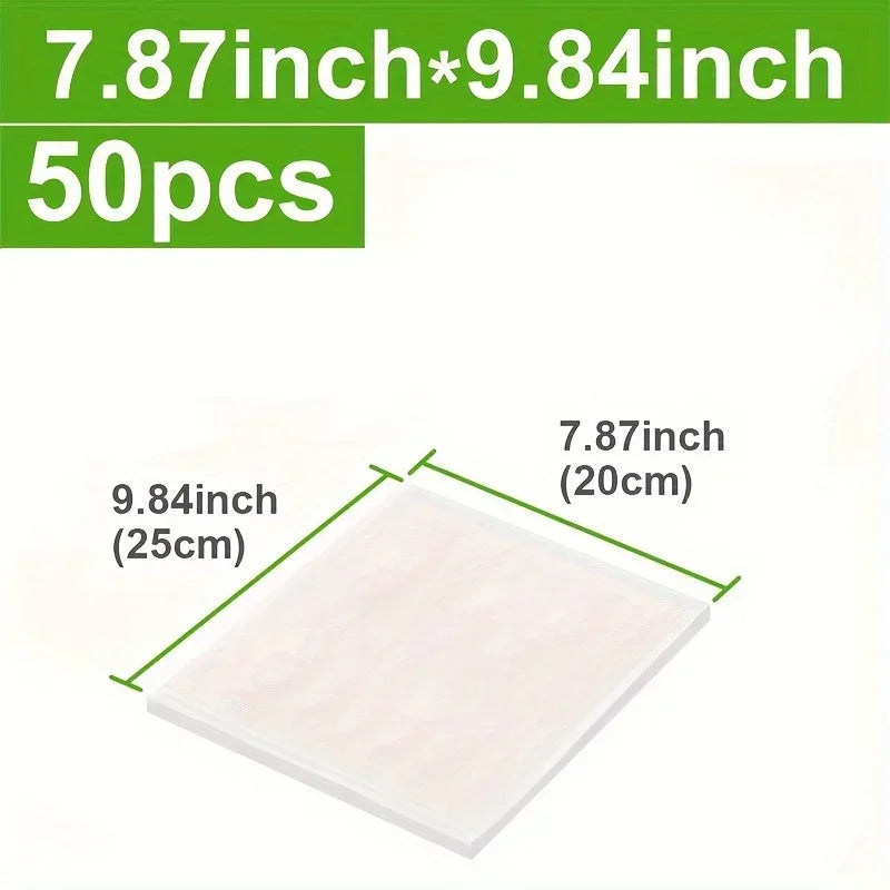 50PCS Net Pattern Vacuum Bag Food Bag Household Fresh-Keeping Bag Cooked Food Packaging Bag