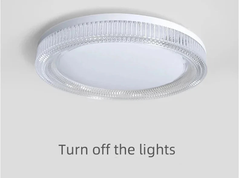 Modern Ultra Thin Crystal Ceiling light Round Ceiling Home Lamp Cool White Suitable for Balcony Kitchen Bedroom Light AC85-260V