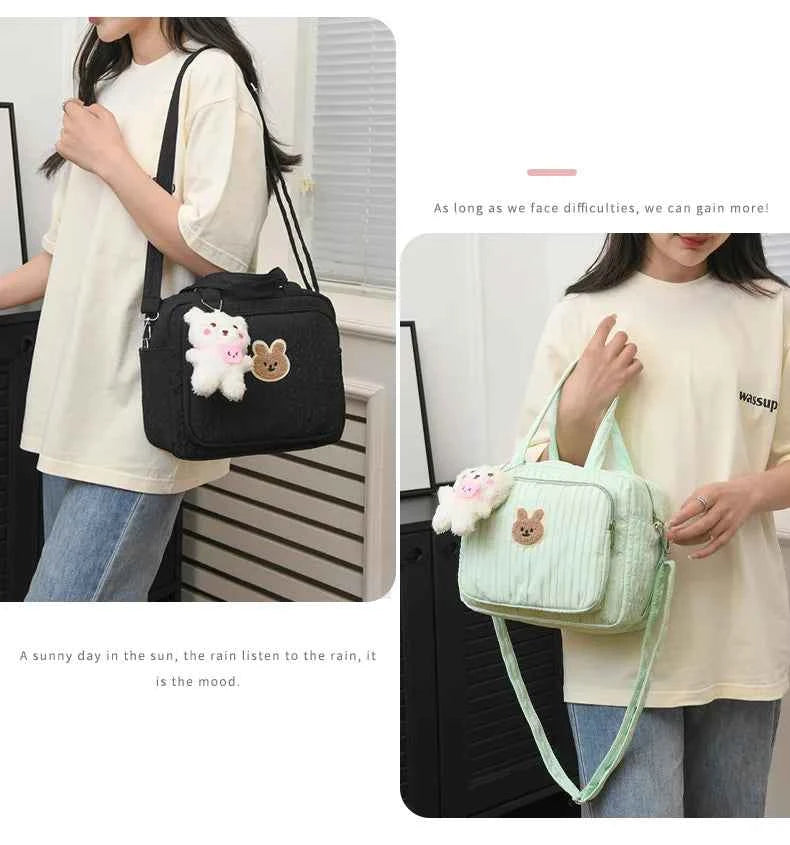 Cotton Mommy Bag Diaper Bags for Baby Cute Handbags Baby Items Organizer Nappy Caddy Bag Maternity Pack Mother Kids