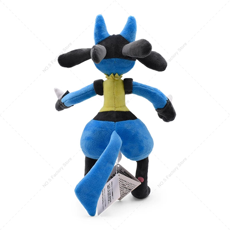 16-31cm Pokemon Standing Lucario Shiny Plush Doll Cute Mega Riolu Animal Stuffed Quality Peluche Toy Children Halloween Gifts