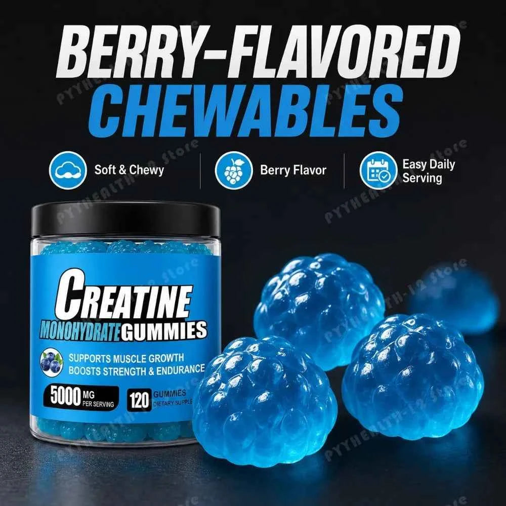 Creatine Monohydrate Gummies – Muscle Strength & Energy