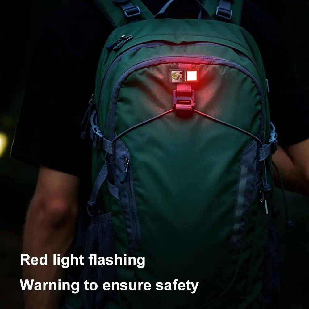 LED Magnetic Clamp Flashlight Outdoors Ultra-long-lasting Lighting Work Emergenc Lamp Clip-on Rechargeable Camping Hiking Light