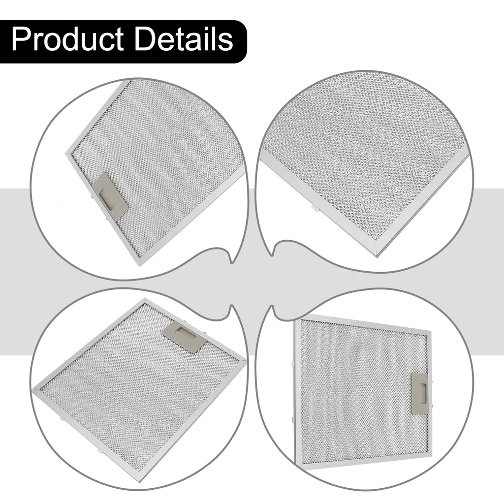 1 Pcs Silver Cooker Hood  Filters Metal Mesh Extractor Vent  Filter 305x267x9mm Silver Hoods Oil Filter  Range Hood Accessories