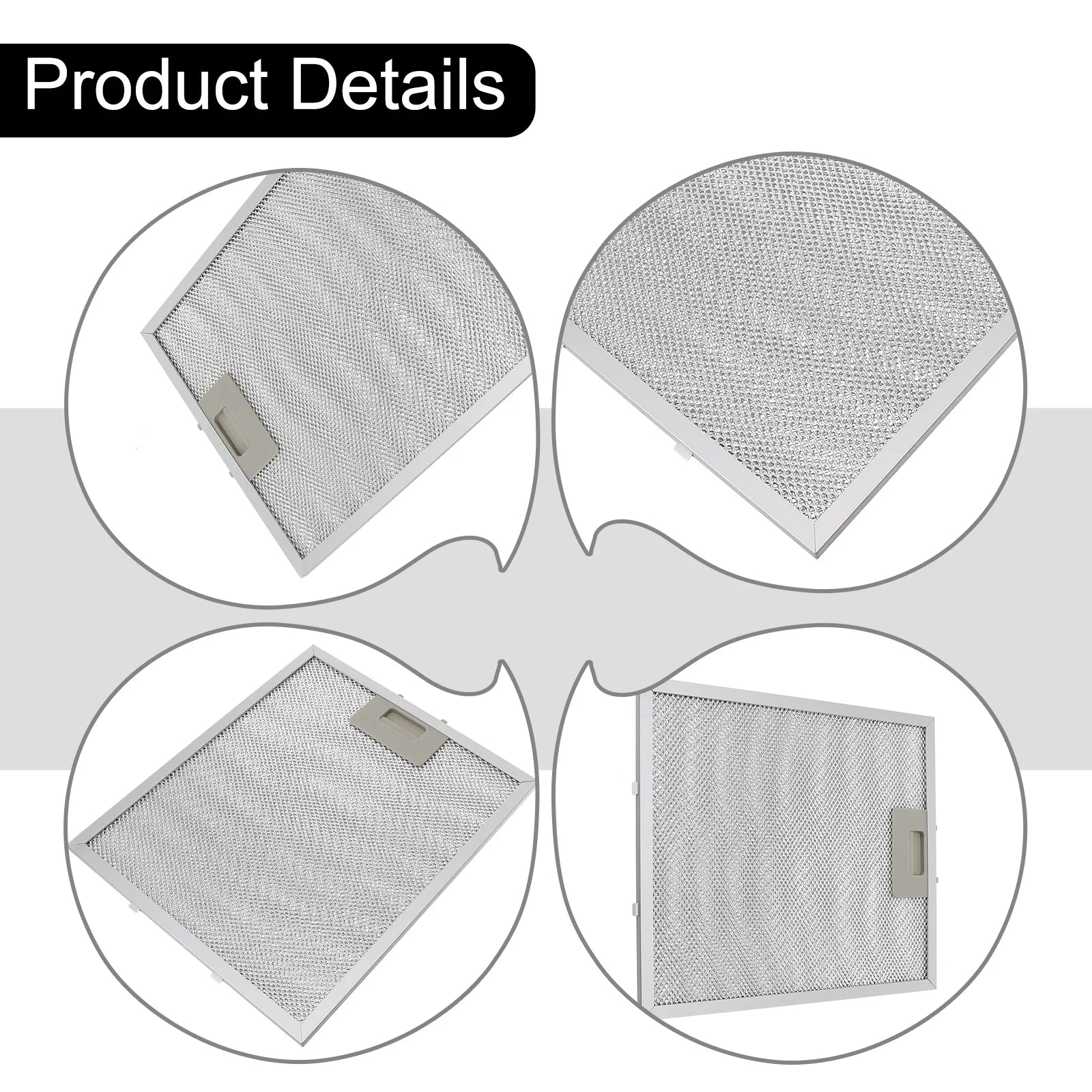 1 Pcs Silver Cooker Hood  Filters Metal Mesh Extractor Vent  Filter 305x267x9mm Silver Hoods Oil Filter  Range Hood Accessories