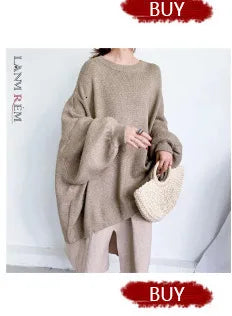 LANMREM Casual Pleated Texture Round Neck Half Sleeve Thick Wome's T-shirt Chic New Knitwear Fashion Pullover Top Chic 2DB5036