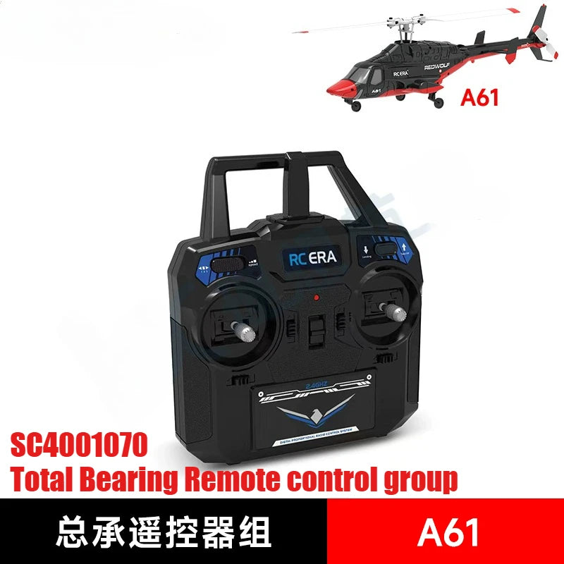 RC ERA A61 RC Helicopter Simulation Original Spare Parts Complete Set Chassis Main Frame Remote Control Blade Receiver Motor