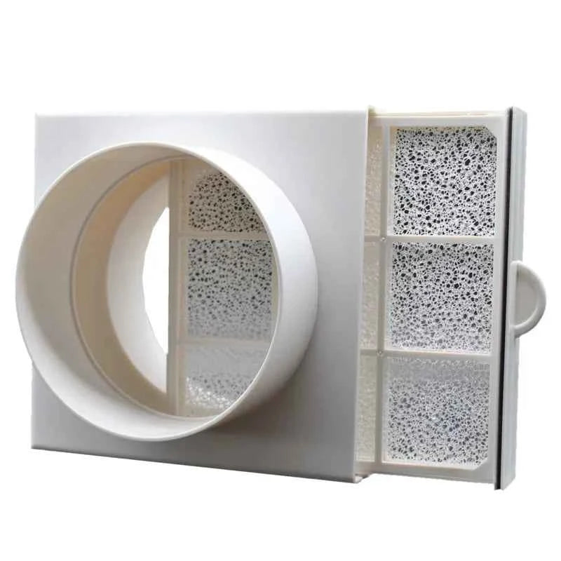 duct air filter inline ducting box ventilation for PVC pipe PE pipe Aluminum foil tube Inlet pre filter Deworming and Deashing