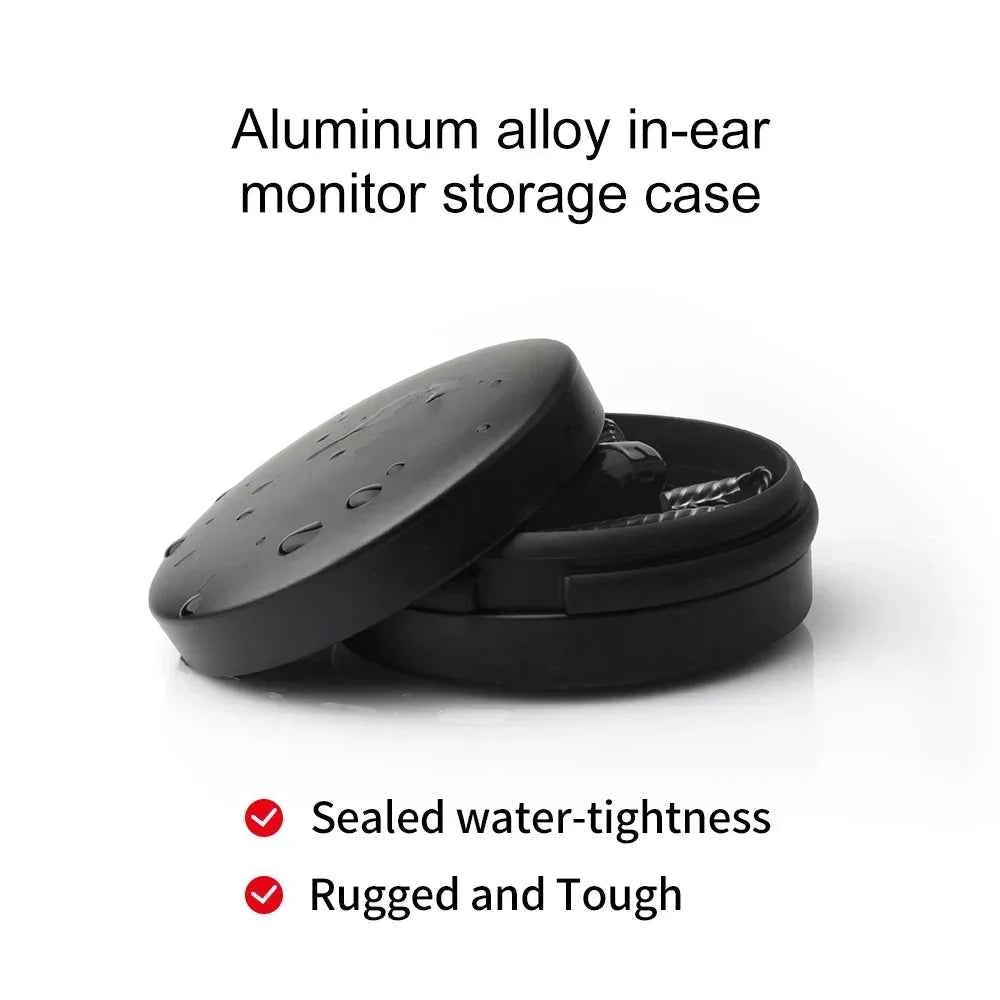Opansten New Metal Aluminum Alloy In-ear Earphone Accessories Earphone Hard Waterproof Portable Storage Case Bag Box Earphone