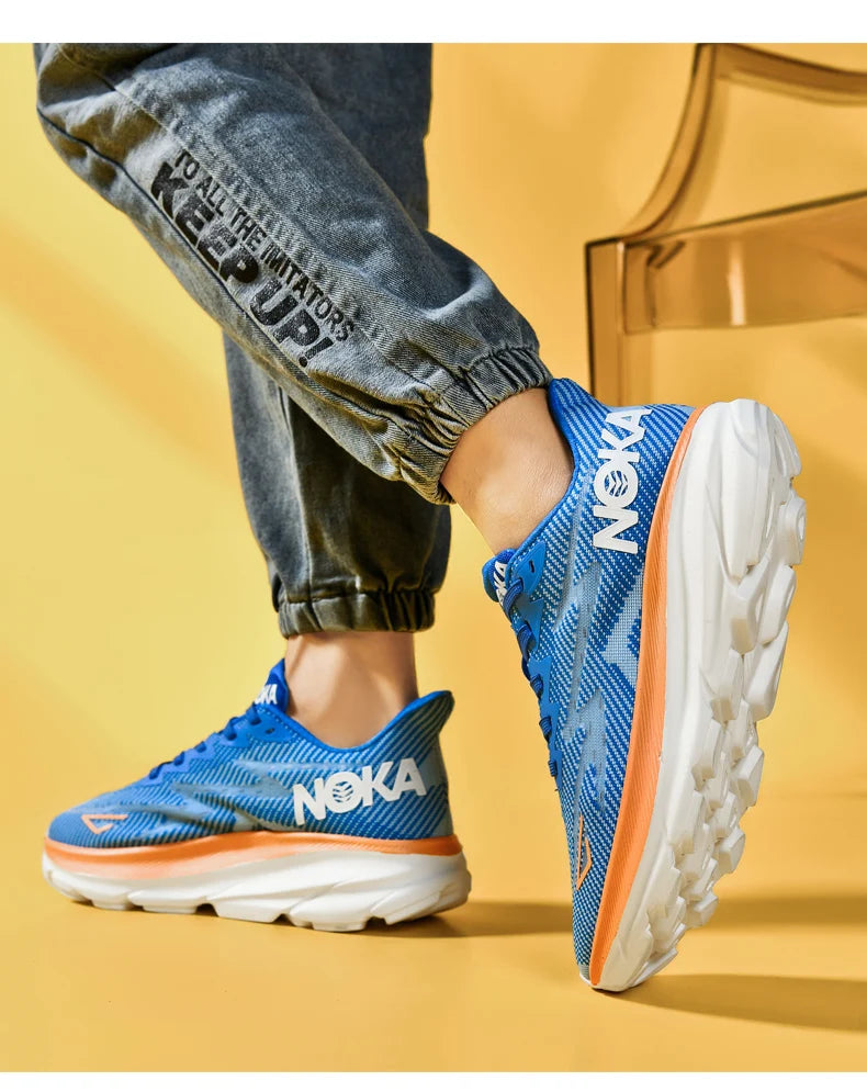 Marathon Sports Running Shoes Men Breathable Lightweight Sneakers Comfortable Athletic Nonskid Leisure Outdoor Sneakers for Men