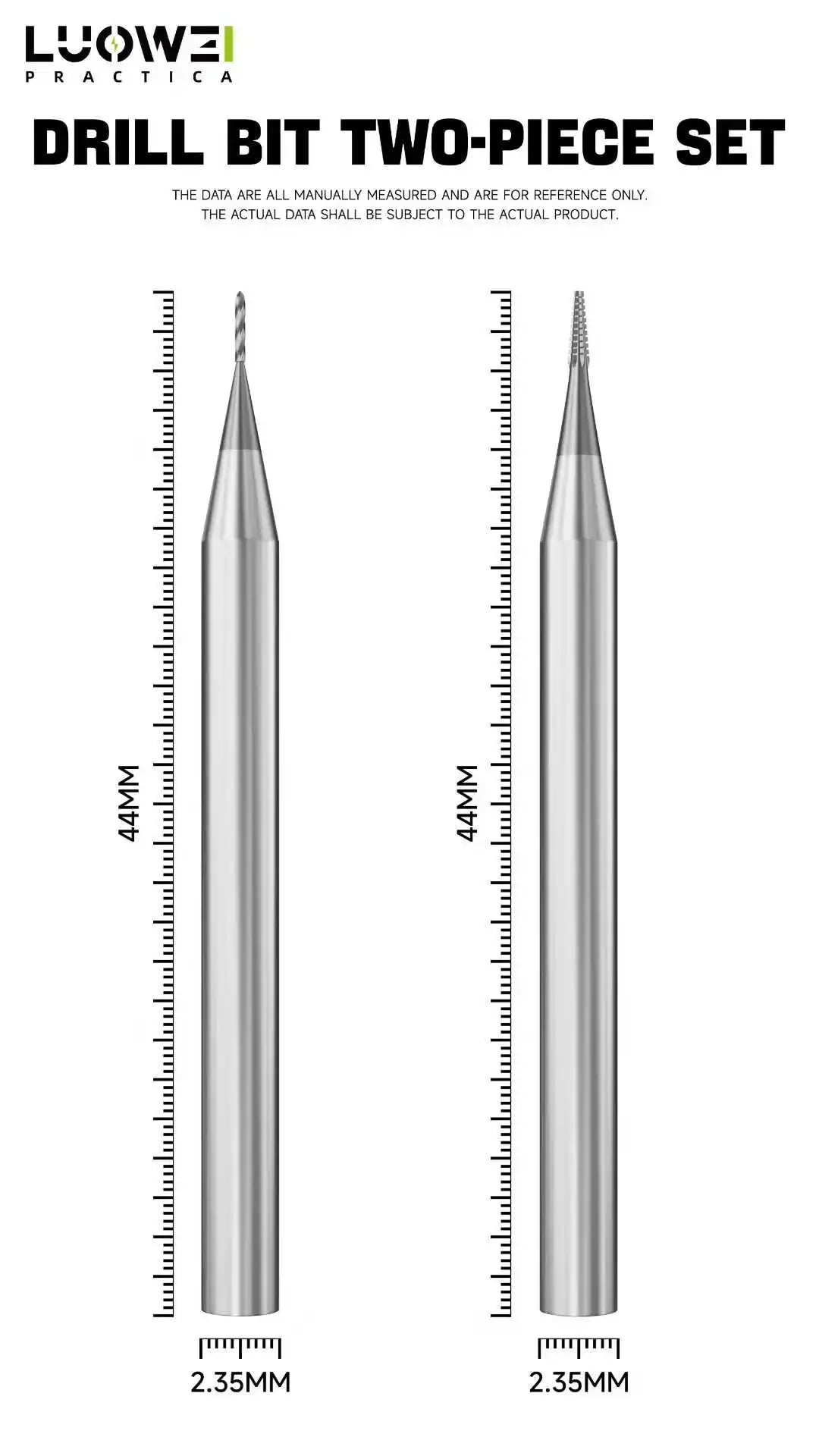 LUOWEI LW-331 2.35mm Alloy Phone Repair Stripped Screw Extractor Sliding Drill Bit Removal Extraction Tool for Phone Repair
