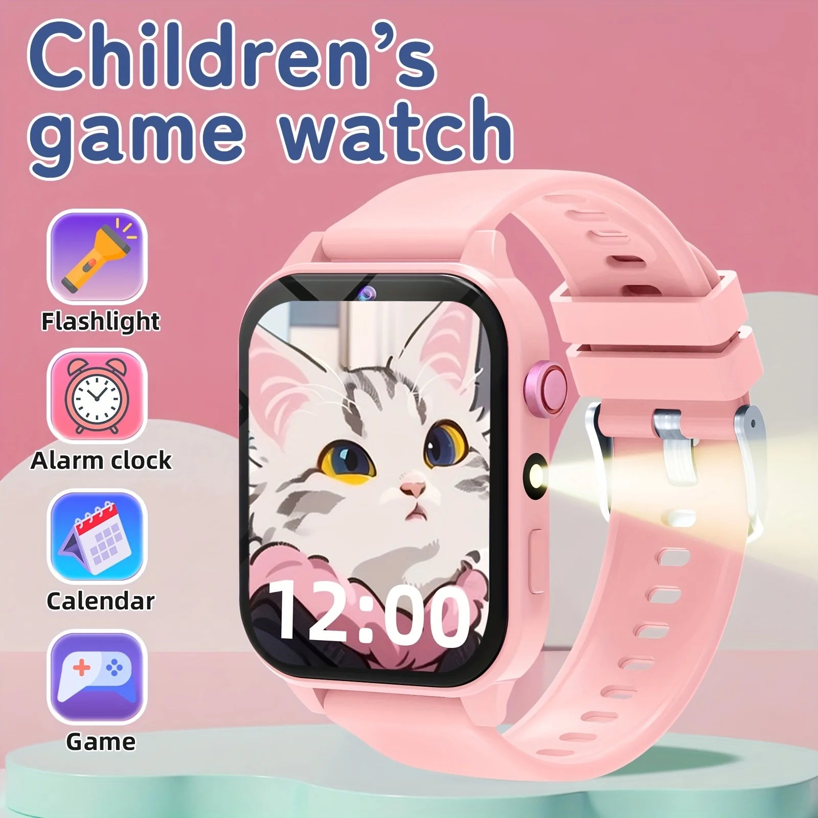 Kids Smart Learning Watch with Educational Games, Camera & Music Player - Touch Screen Kids Tablet for & Ages 3+, Pedometer