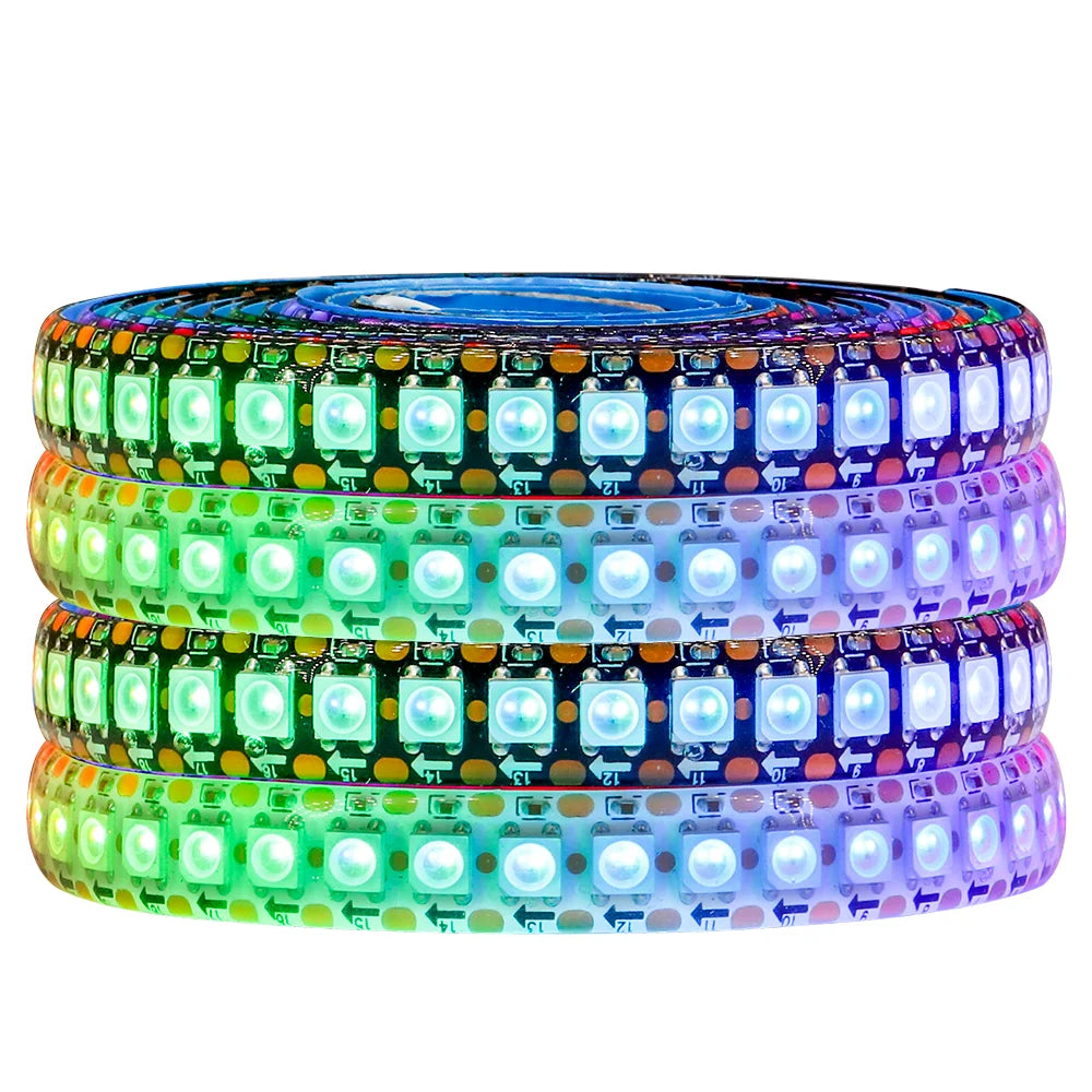 1-5M 144Leds/m WS2812B WS2813 WS2815 Led Strips 5050RGB Programmable Colored Running Flowing Led Strip Lights Led Ribbon DC5-12v