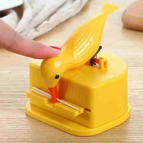 1Pc New Small Bird Toothpick Container Automatic Toothpick Dispenser Toothpick Holder Home Decoration Kitchen Accessories