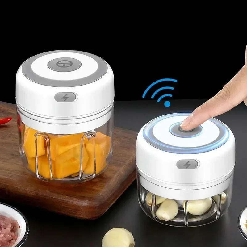 2026 250ml Mini Rechargeable Garlic Chopper Meat Grinder Durable and Sturdy Suitable for Crushing Garlic Chili Onions Minced Mea