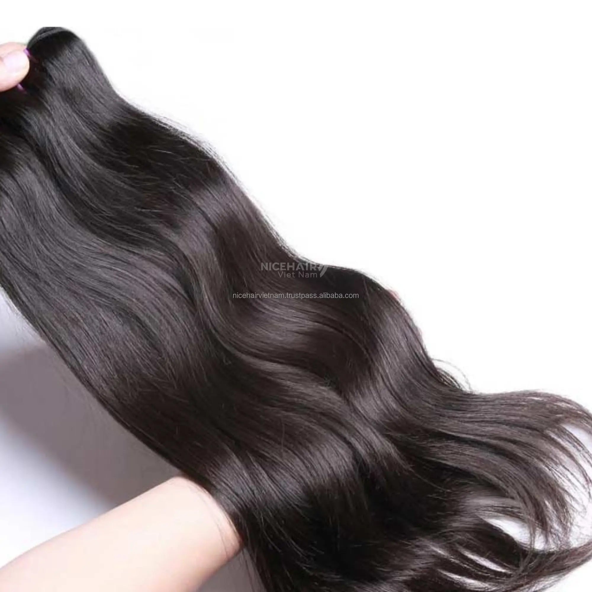 Wholesale 100% Raw Virgin Cuticle Aligned Hair 100% Vietnamese Human Remy Hair with Natural Waves Raw Virgin Asian Slavic hair