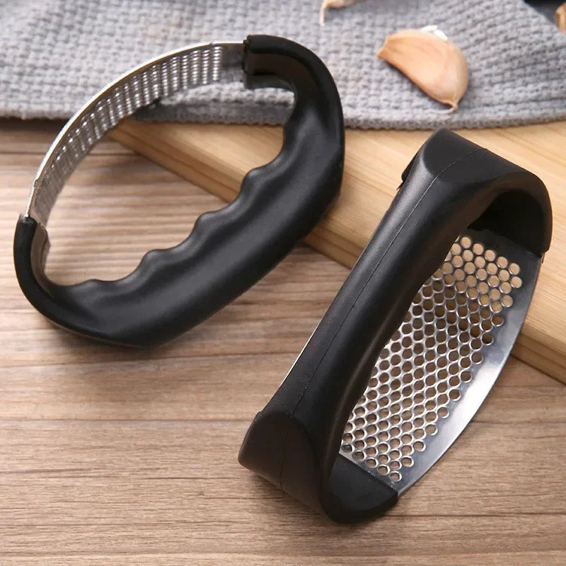 Upgraded Stainless Steel Garlic Press Squeezer Manual Garlic Ginger Rocker Crusher Garlic Cutting Mince Tools Kitchen Gadgets