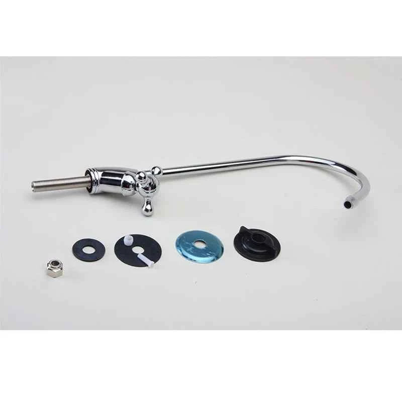 Gooseneck Water Purifier Faucet 1/4" Thread Interface Water Filter Parts Kitchen Direct Drinking Water Reverse Osmosis