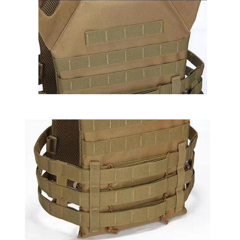 JPC Molle Plate Carrierr Lightweight Tactical Vest With EVA Foam Board CS Game Jungle Security Equipment Wearing Hunting Vest