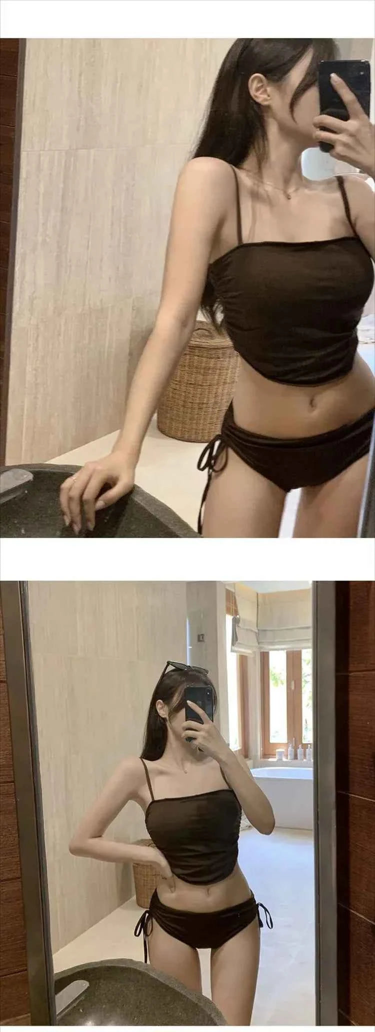 Sexy Bal Bikini Trendy Strap Design Multicolor Women's Swimsuit for Vaion Casual Wear Nylon Material One-Piece Suit