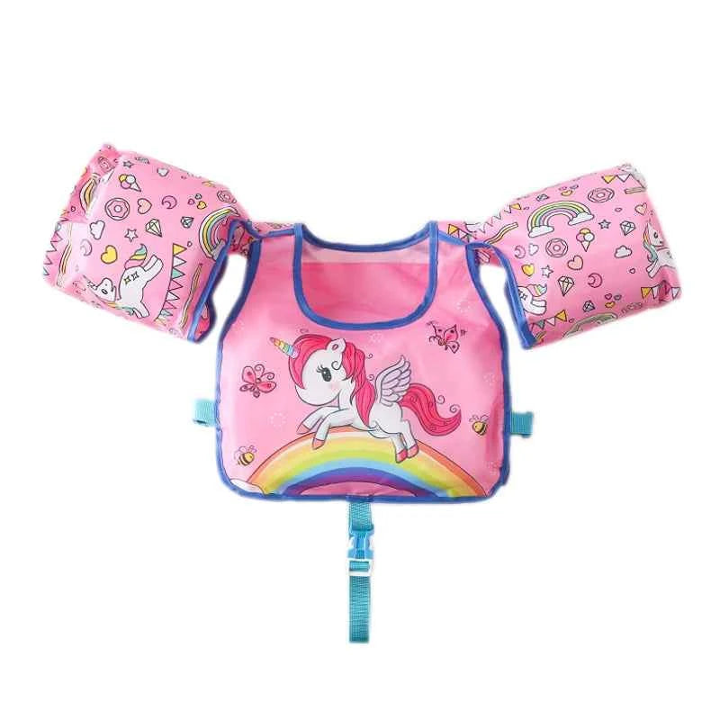 Baby Swim Buoyant Vest Kids Learn Swimming Child Swim Trainer Boy Girl Cute Float Swimsuit Swimming Pool Accessories