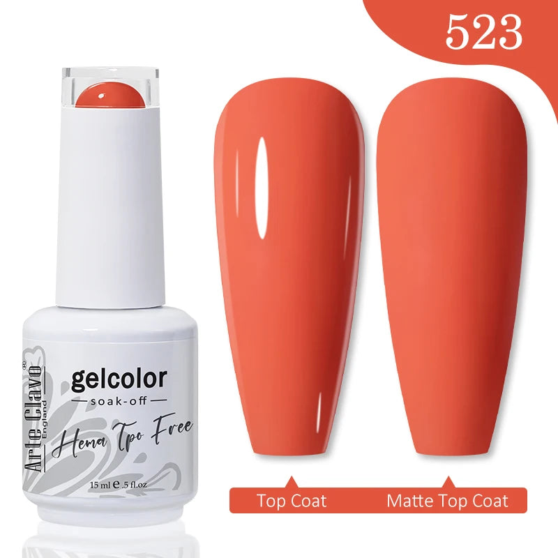 Arte Clavo TPO HEMA FREE Top Quality Discount Price 131 Colors Nail Gel Polish New Formula Nail Gel 15ml Bottle UV Gel Varnish