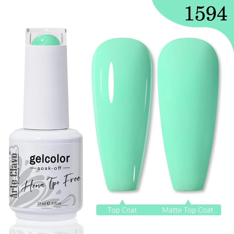 Arte Clavo TPO HEMA FREE Top Quality Discount Price 131 Colors Nail Gel Polish New Formula Nail Gel 15ml Bottle UV Gel Varnish