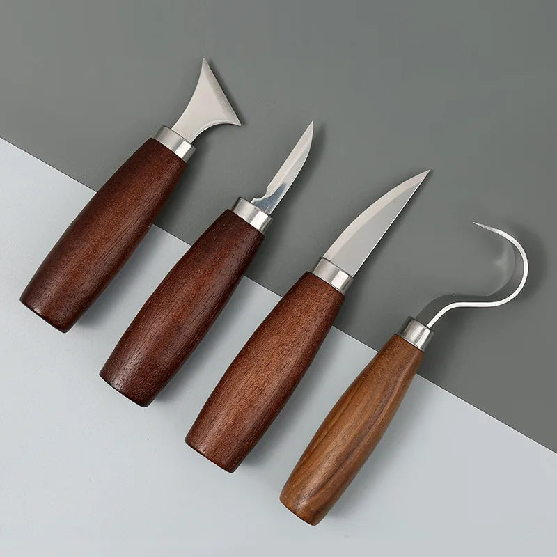 5pcs tools for wood carving Chisel Woodworking Cutter Hand Tool Set Wood Carving Knife DIY Peeling Woodcarving