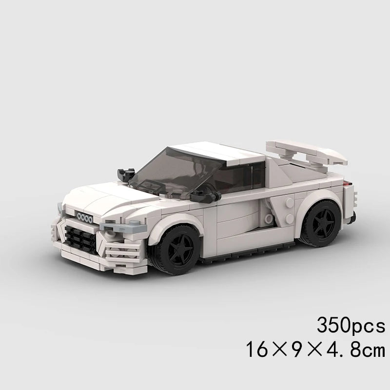 MOC Car Speed RX7 AE86 Chiron R8 Creative Racing Vehicle Model Building Block Super Race brick City Rally Sport Toy Technical