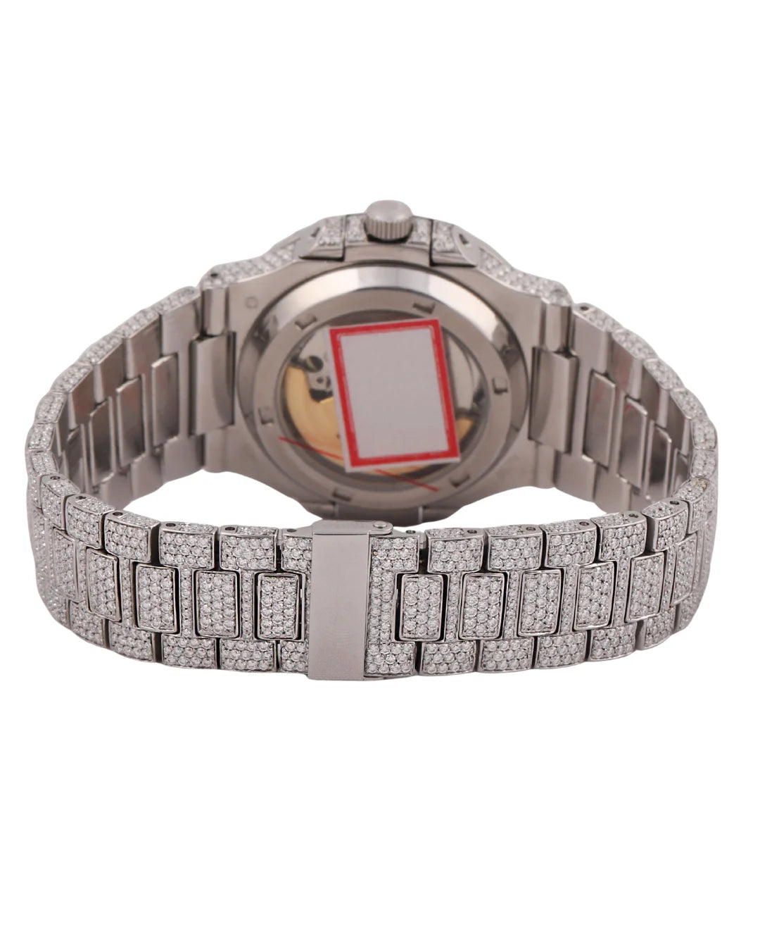 Top Quality Round Shape Diamond Watch in Blue Dial for Wedding and Partywear Mens Quartz Watch Available at Affordable Price