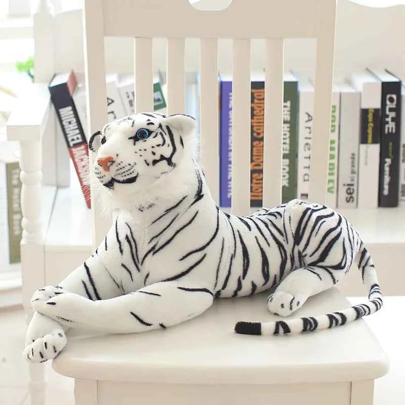 30-120cm Cute White Tigers Plush Toys Simulation Tigers Stuffed Dolls Baby Pillow Plush Kid Toys Gift