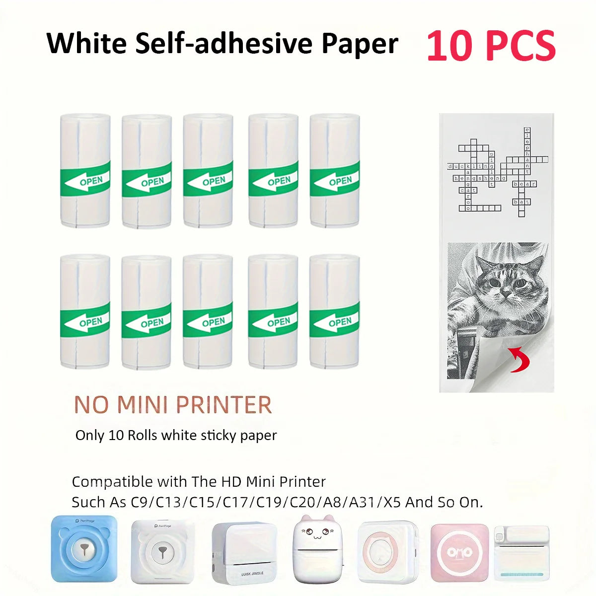 Thermal Portable Printer Mini Pocket Print Photo Thermal Label Printers With 57mm Printing Wireless BT Android And iOS Printers