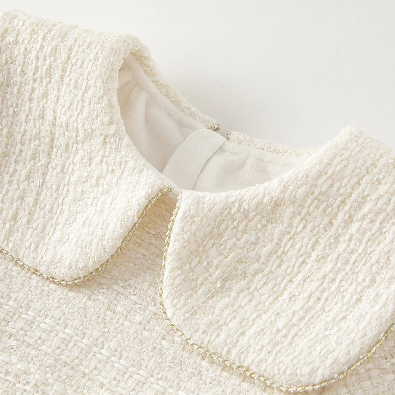 Dave Bella Girl's Dress Children's Autumn Winter Princess Dress Charm Sweet Classy Gentle Fashion Mesh Party DB4237805