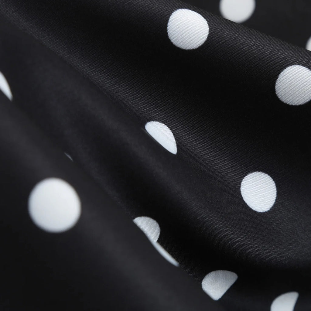 Woman Retro Dresses Audrey Hepburn 1950s 60s Rockabilly Polka Dot Printed Bowknot Pinup Ball Gown Party Dress Robe Vestidos