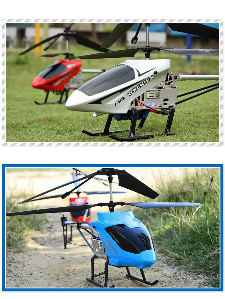 80cm Large Remote-controlled Helicopter Anti-falling RC UAV Durable Charging Model Toy Outdoor Aircraft Children's Birthday Gift