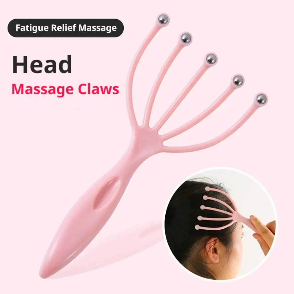 Manual 5-Claw Scalp Massager Roller for Head Relaxation