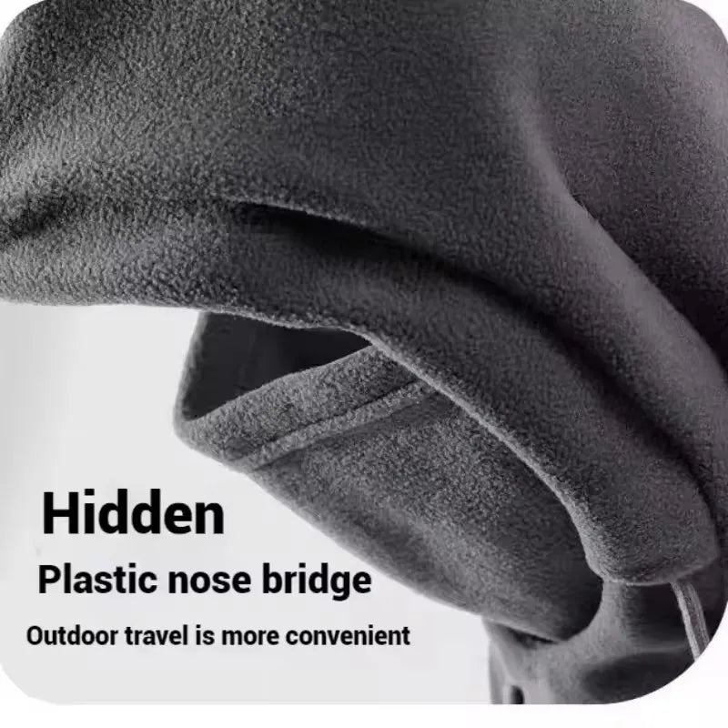 Fleece Winter Balaclava Hat With Neck Warmer Face Mask