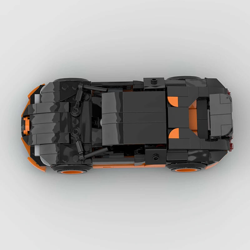 MOC Car Speed RX7 AE86 Chiron R8 Creative Racing Vehicle Model Building Block Super Race brick City Rally Sport Toy Technical