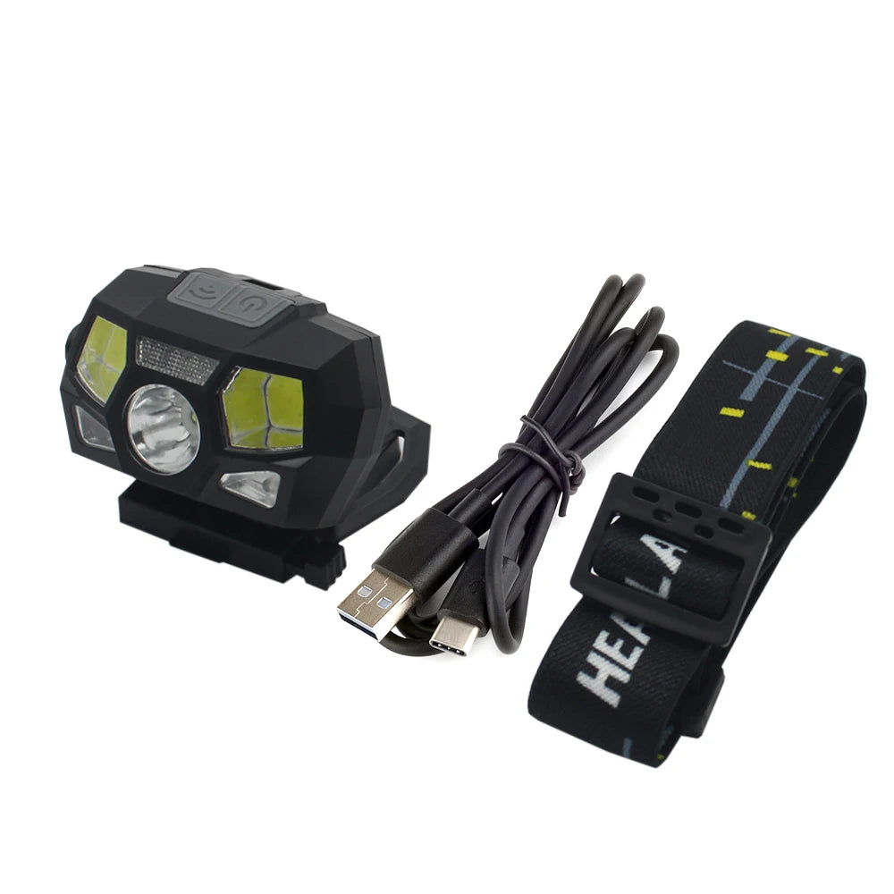 BOOIU Fast Mich Helmet Light NVG Installation Signal Light USB Charging Waterproof Signal Light Hunting And Fishing Headlight