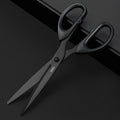 DELI Professional Office Scissors 180mm Heavy Duty Scissors with Black Blade Sharp Stainless Steel Cutting Tool for Paper Craft