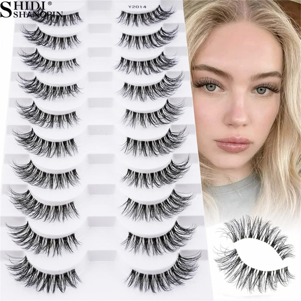 YSDO Half Eyelashes 3/5/10 Half Lashes Soft Natural Cat Eye Lashes Makeup Tool Extension Fluffy Faux Cils maquiagem Half Lashes