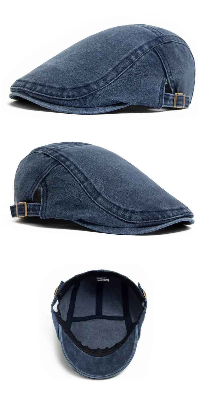 Spring Summer Vintage Cotton Beret Men Women Fashion Flat Visor Cap Casual Berets Retro Newsboy Hat Unisex Adjustable Sun Hats