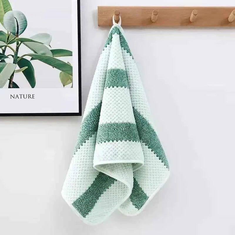 Soft Absorbent Face Towel – Solid Color Hotel Style