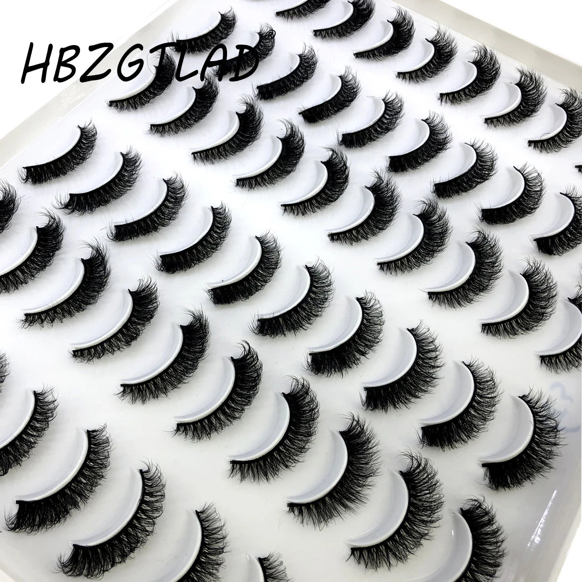 HBZGTLAD 30/40 pairs of natural long 3D artificial mink false eyelashes false eyelashes makeup set mink eyelashes extended eyela