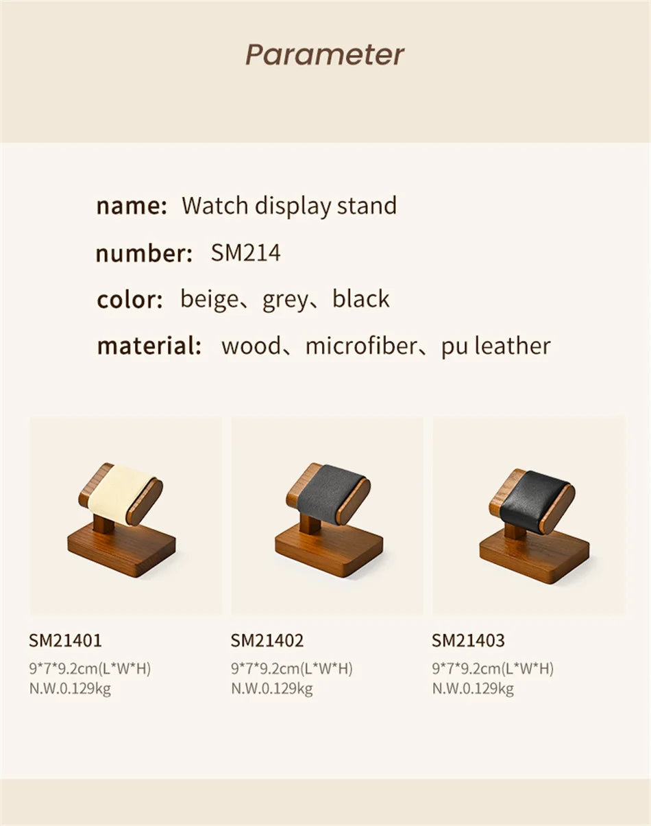 Oirlv Wooden Jewelry Organizer Bracelet Watch Display Stand Jewelry Storage Holder Watch Rack Watch Display Props For Showcase