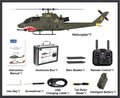 YXZNRC 1/32 Scale AH-1 ''Cobra'' Helicopter F112S 9CH GPS Positioning Optical Flow +LiDAR TOF Altitude Hold RC Helicopter RTF
