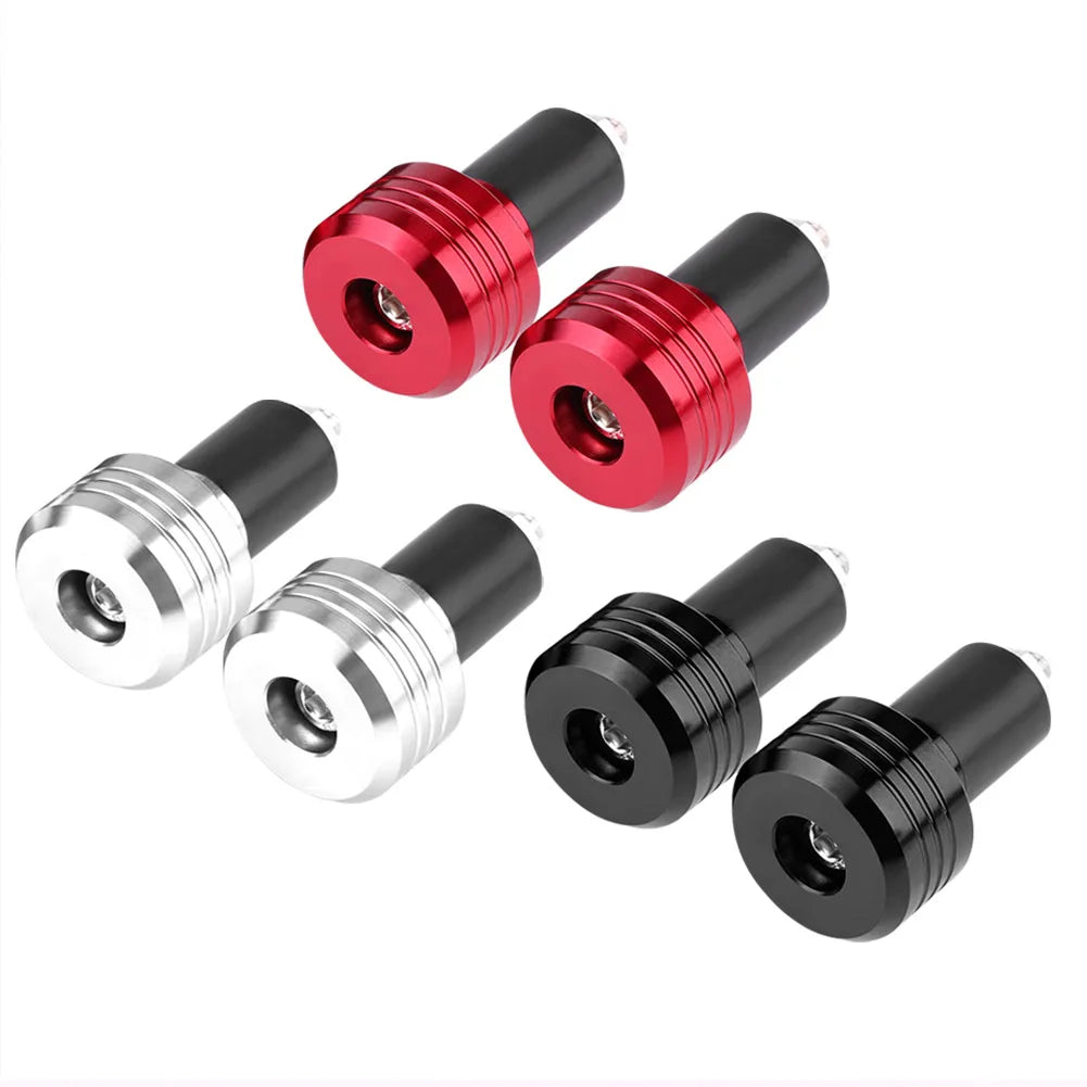 Handlebar Ends Weight Balance Plug Pair of 22mm  Aluminum Motorcycle Grip Handlebar Ends Weight Balance Plug