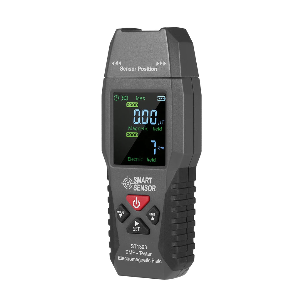 SMART SENSOR ST1393 EMF Meter Electromagnetic Field EMF Detector Handheld Digital LCD Electromagnetic Field Radiation Tester