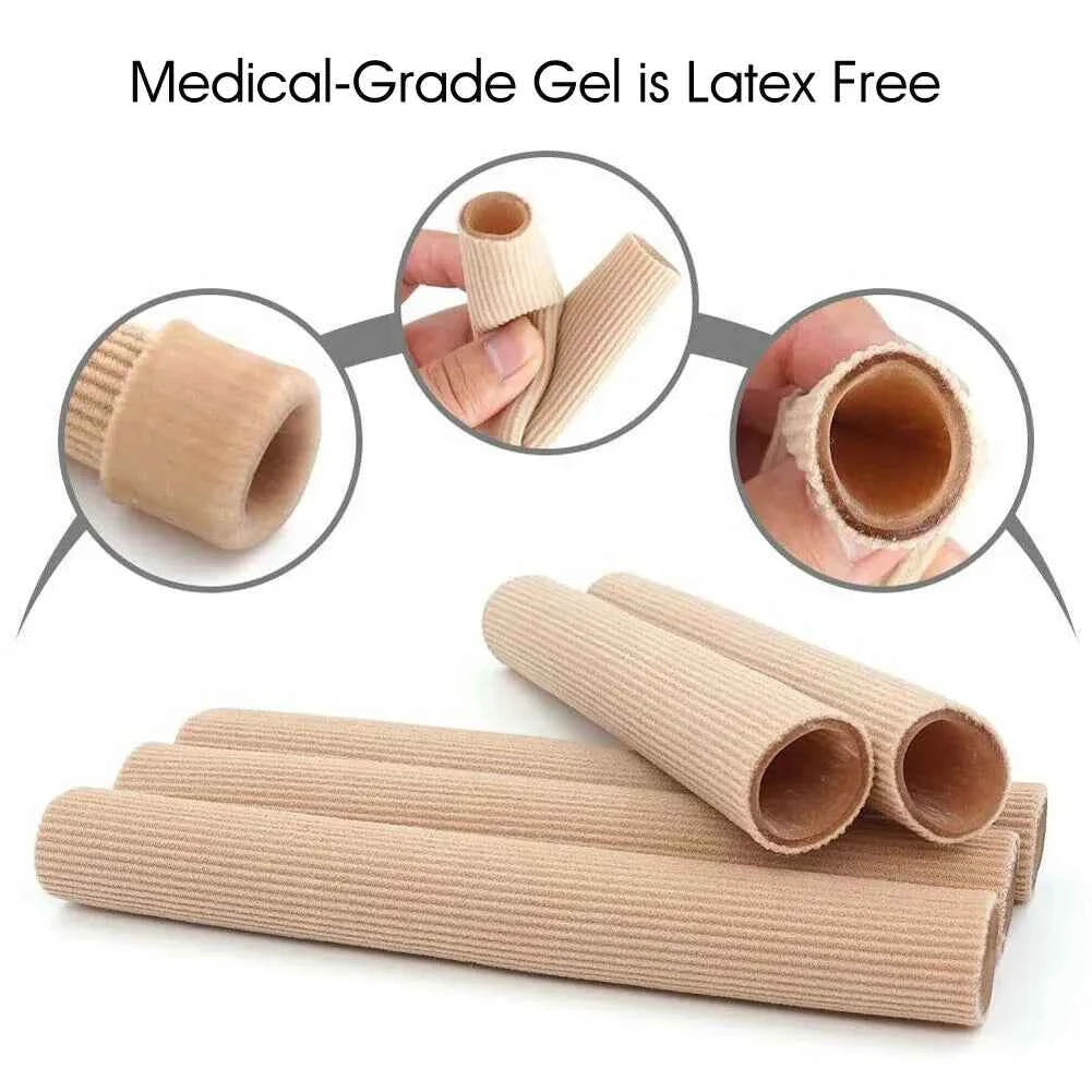 Elastic Fiber Gel Toe Protectors - Non-slip Silicone Finger Cots & Toe Tubes | Foot Care Accessories for Comfort & Protection Mu