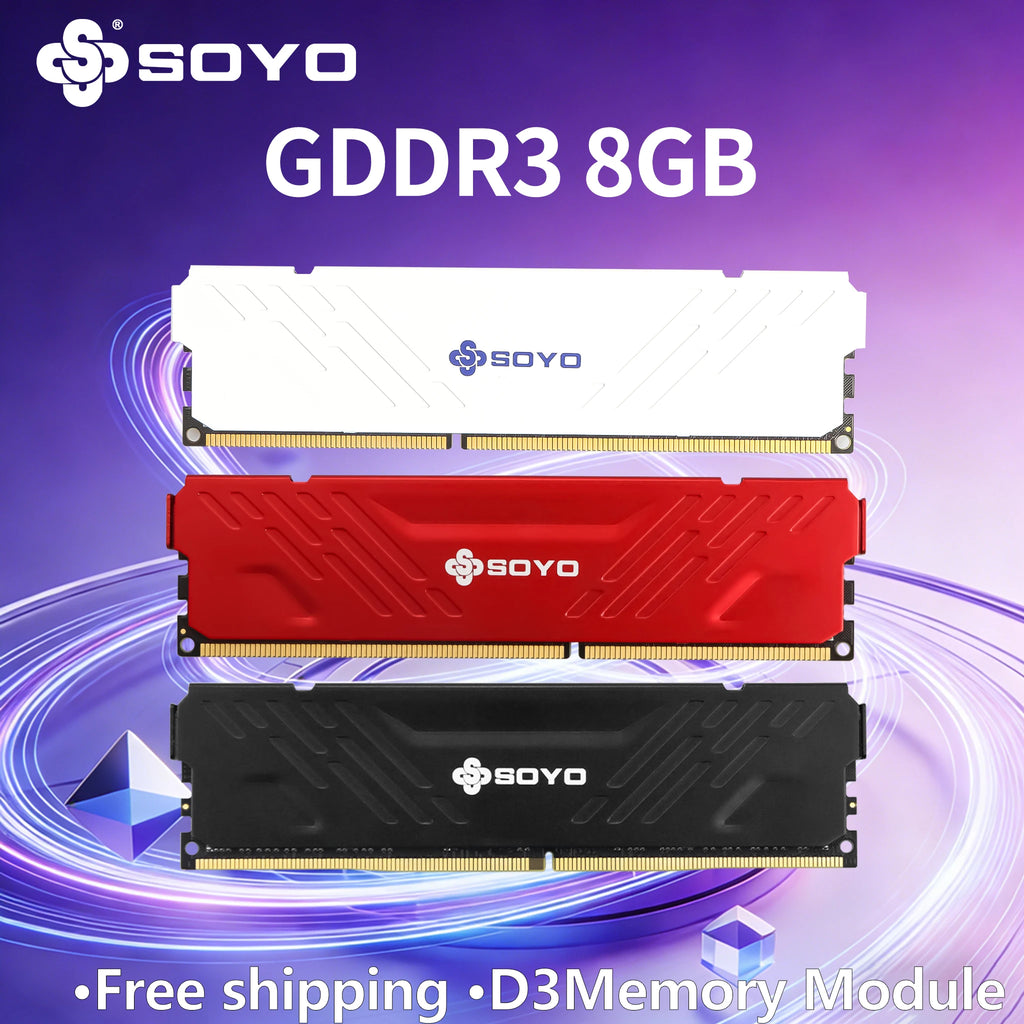 SOYO Memoria Ram DDR3 8GB Desktop 1600 Mhz DIMM Memory Module Ram For Intel & AMD 64Bit 240Pin 1.5V PC3-12800 PC Gameing