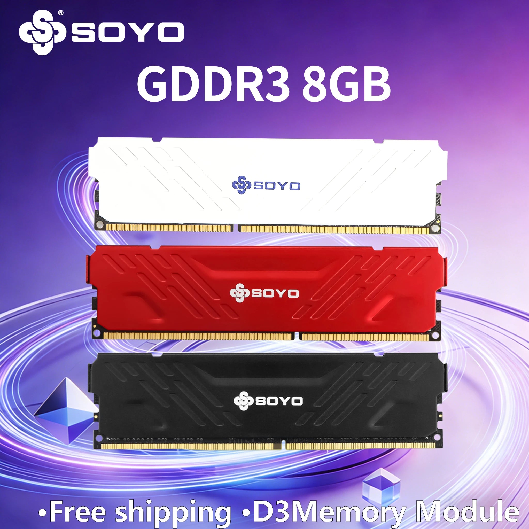 SOYO Memoria Ram DDR3 8GB Desktop 1600 Mhz DIMM Memory Module Ram For Intel & AMD 64Bit 240Pin 1.5V PC3-12800 PC Gameing